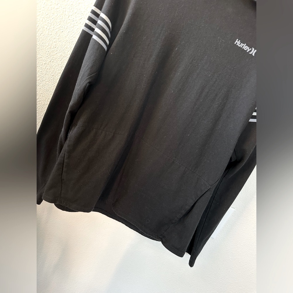 Hurley Black Men's Hooded Tee - Picture 3 of 10